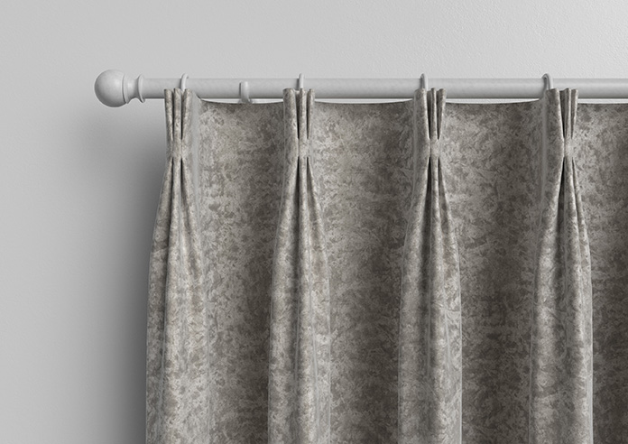 Cyrus Crushed Velvet, Bright Silver - Made to Measure Curtains - Image 11